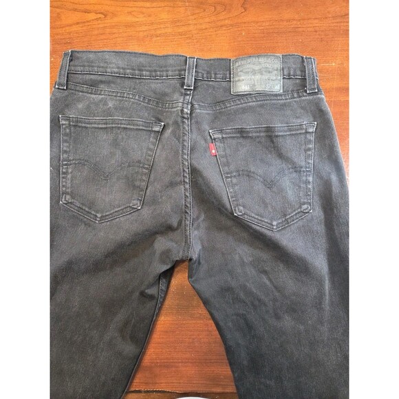 Levis 511 Slim Fit Jeans Mens 32x32 Black Faded Denim WaterLess Pants - Picture 7 of 9